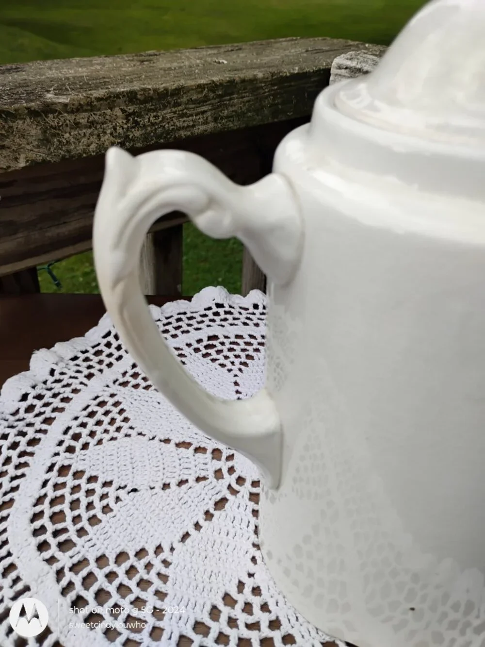 Blanke's Drip Coffee pot antique white ironstone no percolator turn of century